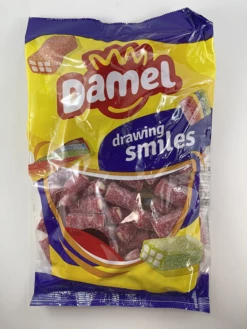 Damel Mini Jumbo Sour Strawberry Tubes 1kg Bag -AU Candy Sales 2024 Photo 28 11 2023 4 22 39 pm