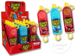 Juicy Drop POP Hard Candy With Sour Gel Box Of 12
