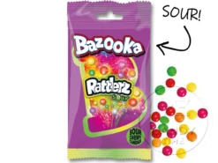 Bazooka Rattlerz SOUR Bag Box Of 24