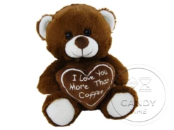 I Love You More Than Coffee Bear 20cm