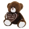 I Love You More Than Chocolate Bear 20cm 1 I Love You More Than Chocolate Bear 20cm -AU Candy Sales 2024 dark brown love u more than choc twenty five cm 1