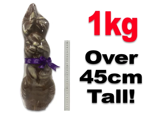 GIANT Marble Chocolate Easter Bunny 1kg Australian Made -AU Candy Sales 2024 everfresh marble 1kg