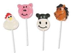 Farm Animal Lollipops Box Of 12