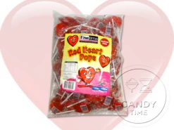 Fine Time Red Heart Pops 1.6kg 200pc Bag