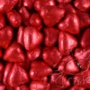 Milk Chocolate Foil Hearts 1kg Bag Red -AU Candy Sales 2024 foil hearts red