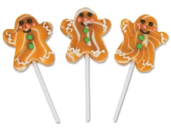 Gingerbread Man Lollipops Box Of 12