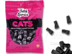 Dutch Licorice Cats 150g Bag Box Of 12