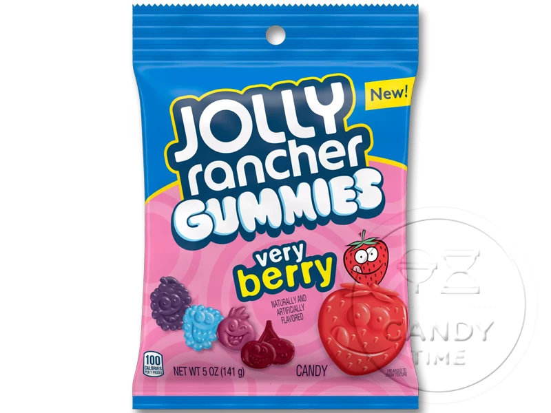 Jolly Rancher Gummies Very Berry 6.5oz Bag Box Of 12 3 Jolly Rancher Gummies Very Berry 6.5oz Bag Box Of 12