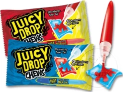 Topps Juicy Drop Chews With Sour Gel Pen Single
