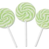 Mini Light Green Swirl Lollipops Box Of 24 -AU Candy Sales 2024 light green swirl pop