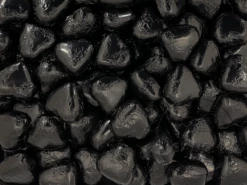 Lolliland Milk Chocolate Foil Hearts 1kg Bag Black