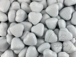 Lolliland Milk Chocolate Foil Hearts 1kg Bag White