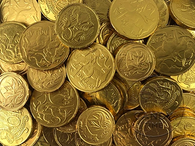 Milk Chocolate Gold Coins 454g Bag 3 Milk Chocolate Gold Coins 454g Bag