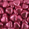 Lolliland Milk Chocolate Foil Hearts 1kg Bag Pink -AU Candy Sales 2024 lolliland hearts pink