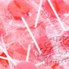 Flat Lollipops Pink 1kg Bag 125pc -AU Candy Sales 2024 lollipops pink