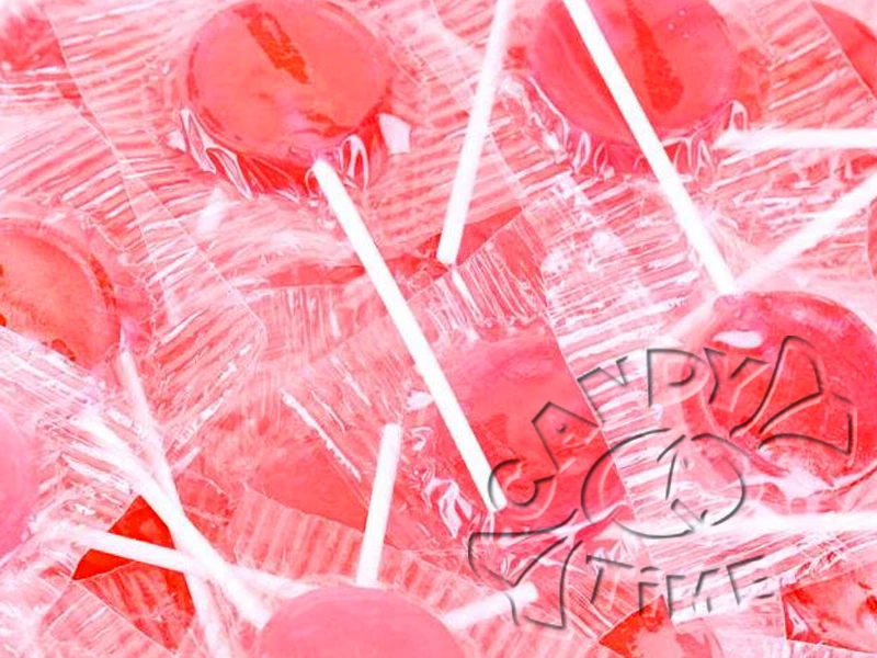 Flat Lollipops Pink 1kg Bag 125pc 3 Flat Lollipops Pink 1kg Bag 125pc