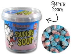 Maxons Stupidly Sour Bubblegum Flavour Tub Single