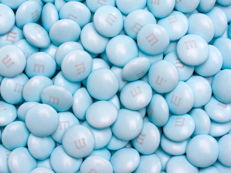 M&Ms Light Blue 3 M&Ms Light Blue