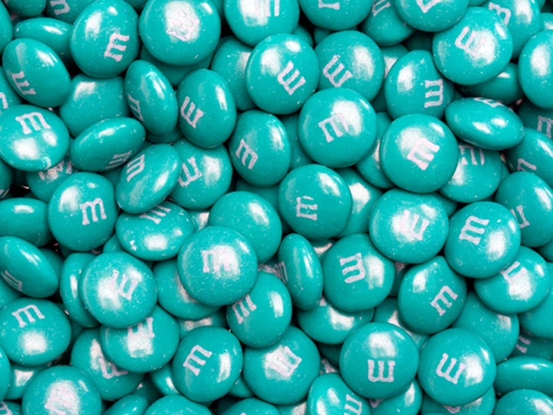 M&Ms Teal 3 M&Ms Teal