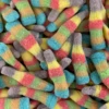 Rainbow Sour Bottles 1kg Tub -AU Candy Sales 2024 multicolour sour bottles