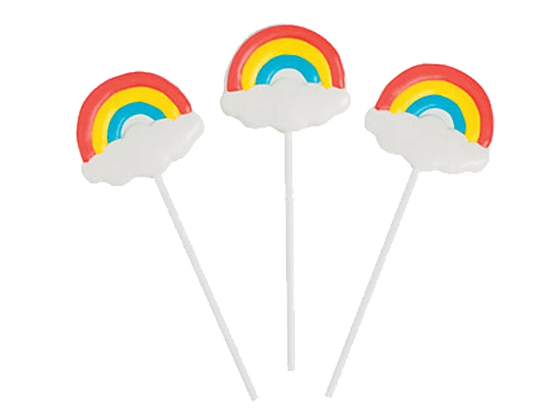 Rainbow Lollipops Box Of 12 3 Rainbow Lollipops Box Of 12