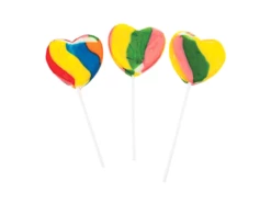 Rainbow Heart Lollipops Box Of 12