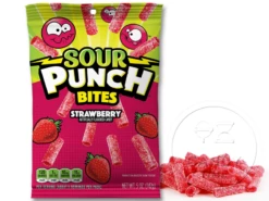 Sour Punch Bites Strawberry Bag Box Of 12
