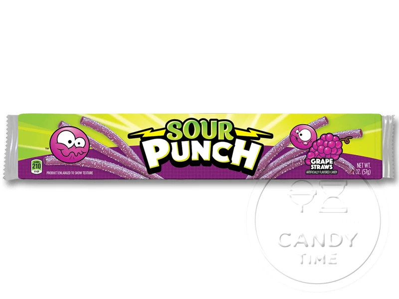 Sour Punch Straws Grape Box Of 24 3 Sour Punch Straws Grape Box Of 24