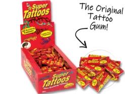 Super Tattoos Gum 200pc Box