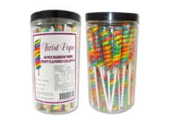 Rainbow Twist Pops 48pc Tub