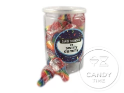 Swirly Dummy Pops 24pc Tub Rainbow