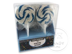 Swirly Pops Blue 500g 10 PACK