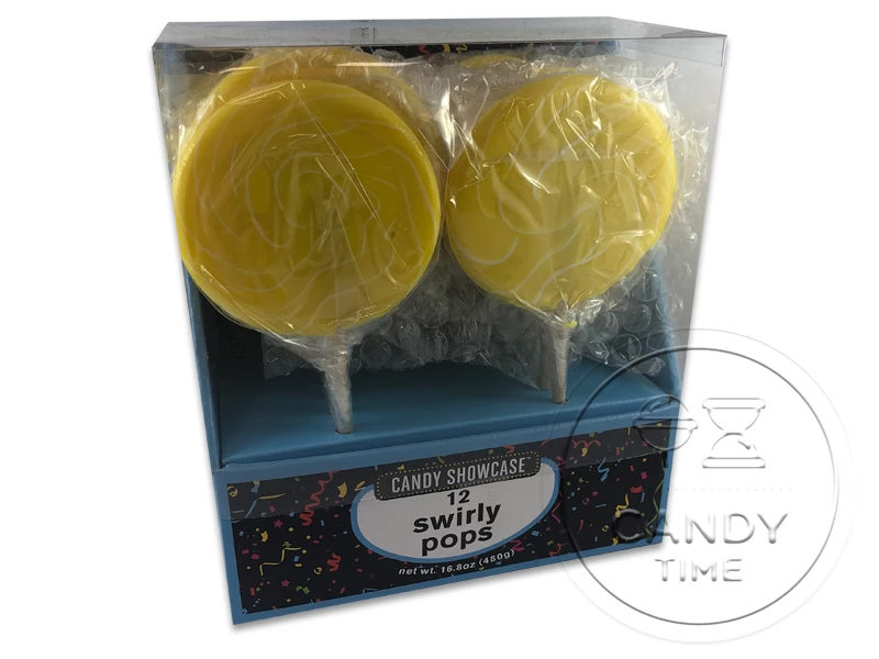 Swirly Pops Yellow 12 Pack 3 Swirly Pops Yellow 12 Pack