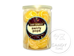 Swirly Lollipops 24pc Tub Yellow
