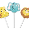 Zoo Animal Lollipops Box Of 12 -AU Candy Sales 2024 zoo animal character suckers